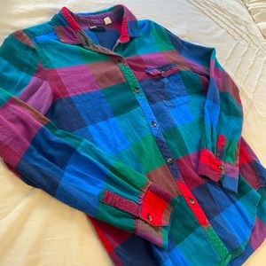 Urban outfitters multicolor cotton flannel